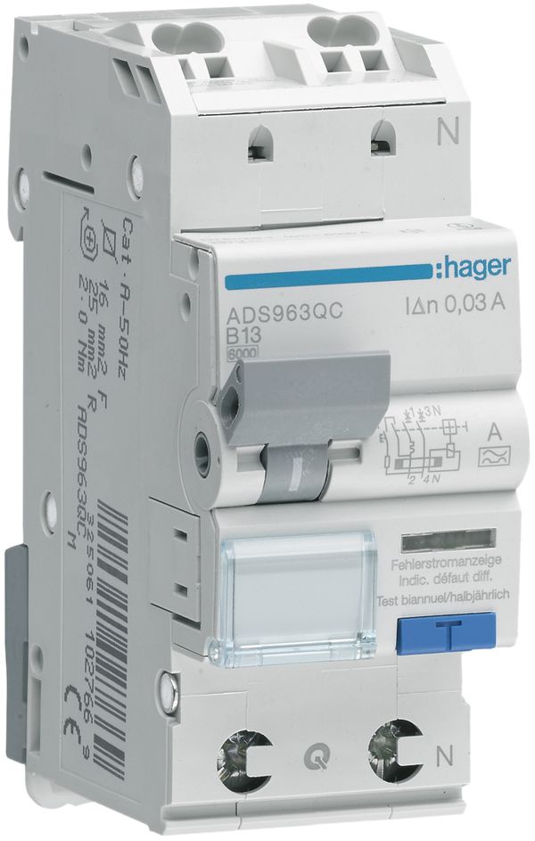 FI/LS-Schalter HA 1P+N 6kA B