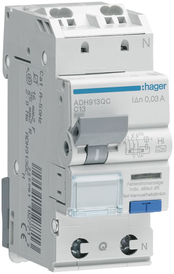 FI/LS-Schalter HA 1P+N 6kA C