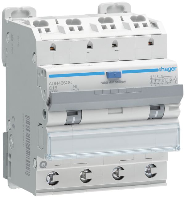 FI/LS-Schalter HA 4P 6kA C 16A