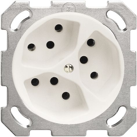 UP-Steckdose FH 3×T13/3S ws