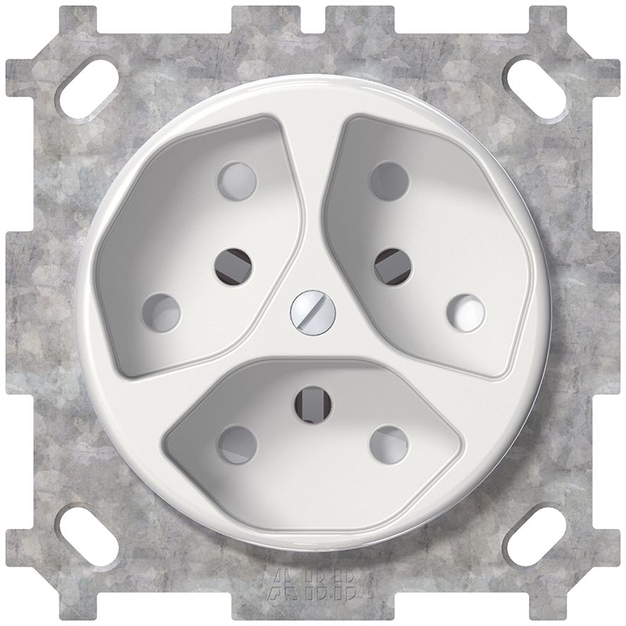 UP-Steckdose CLASSIC Z 3×T13
