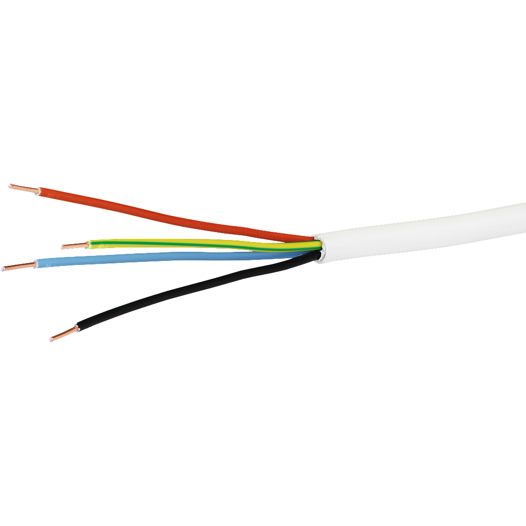 Kabel TT 4x1,5mm² 2LNPE ws