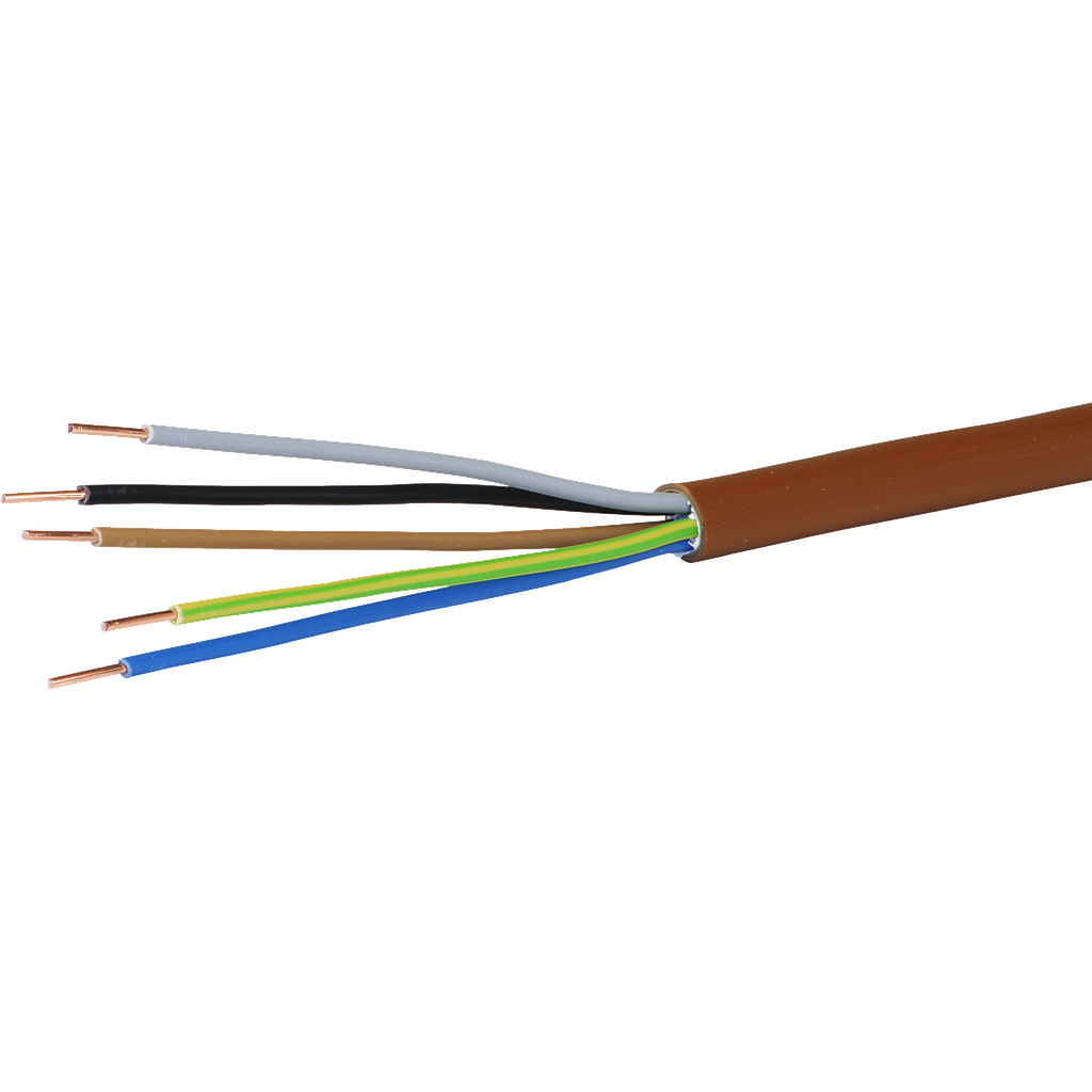 Kabel TT 5×1,5mm² 3LNPE br Eca