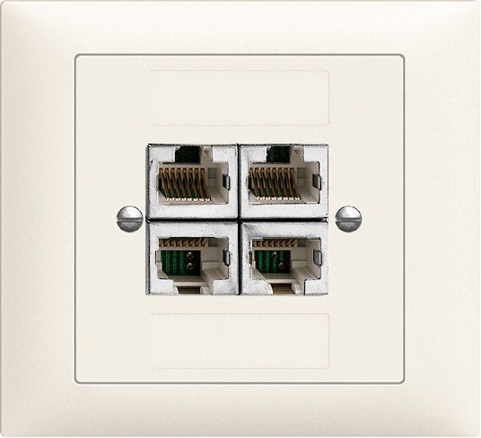 EB-Dose 4×RJ45/s 4P getr.Edue