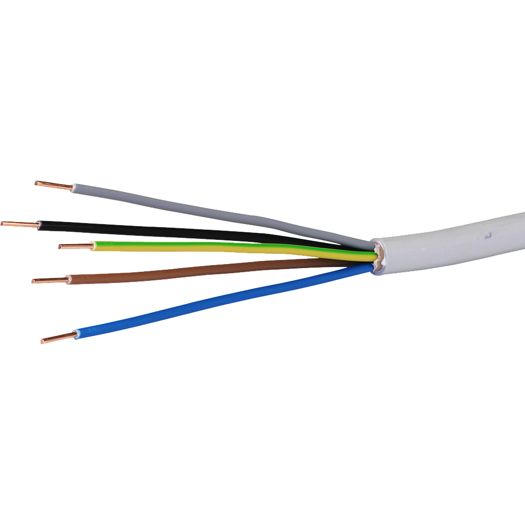 Installationskabel FE0 5×1,5mm²