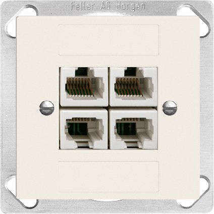 EB-Dose 4×RJ45/u 4P getr.Edue