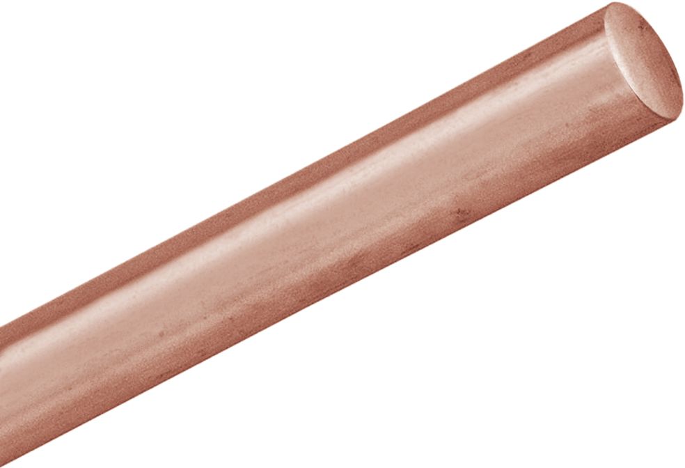 Rundstange Cu hart blank
