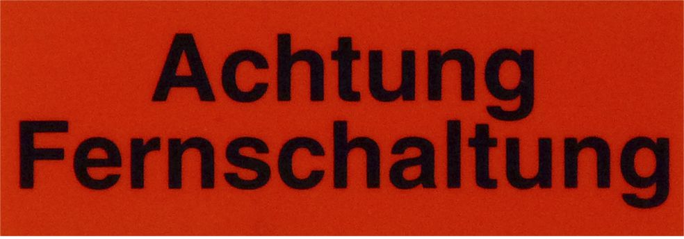Warnschild Kunststoff 70×25mm