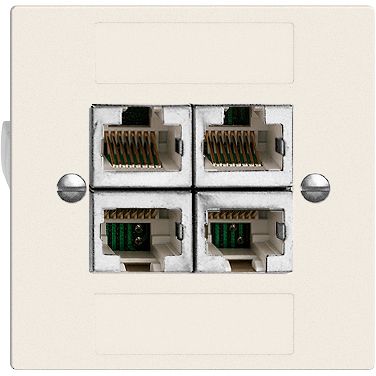 UP-Dose 4×RJ45/s 4P getr.Edue
