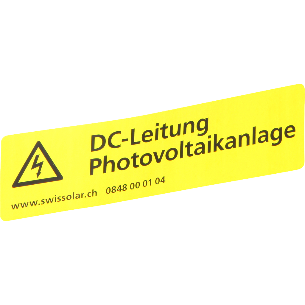 Kleber «DC-Leitung»