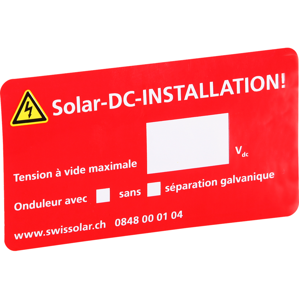 Kleber «Solar-DC-ANLAGE»