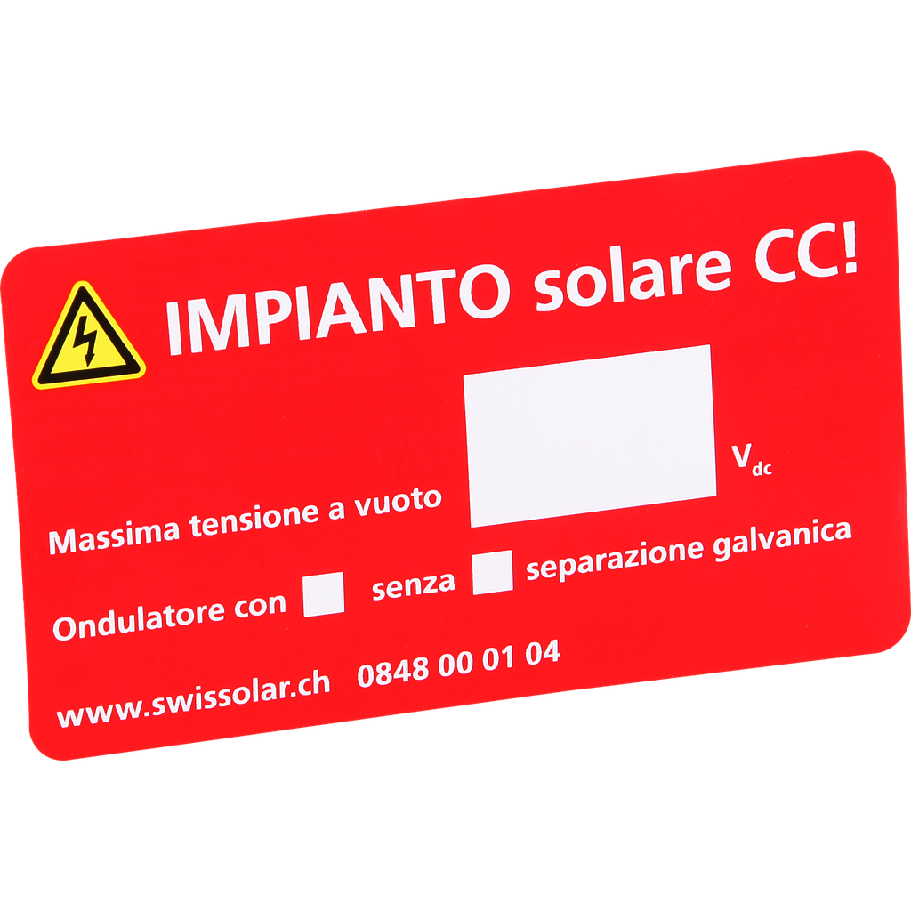 Kleber «Solar-DC-ANLAGE»