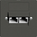 UP-Dose 2×RJ45/u 4P getr.Edue