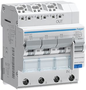 FI/LS-Schalter HA 3-3×1PN B