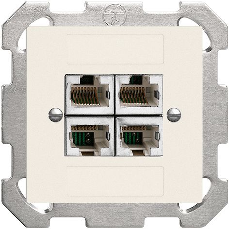 UP-Dose 4×RJ45/s 4P getr.Edue