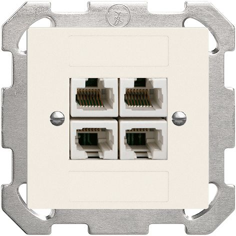 UP-Dose 4×RJ45/u 4P getr.Edue