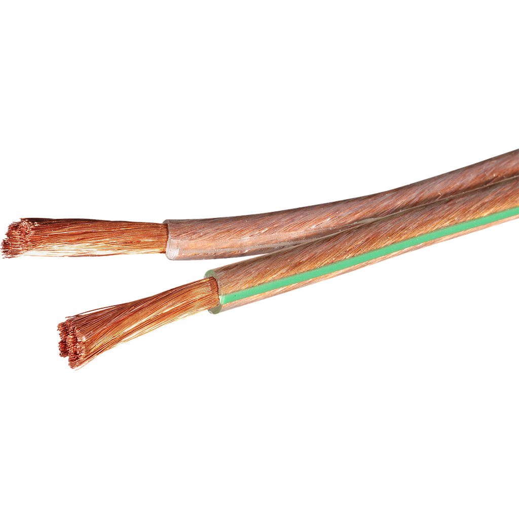 Lautsprecher-Flachkabel 2x4mm² tr-gn