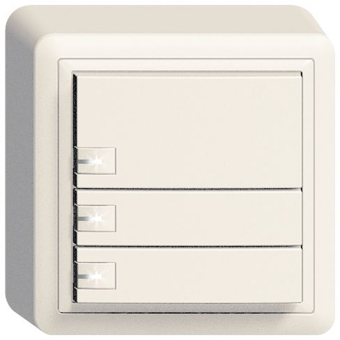 AP-Taster KNX 3-fach Edue ws