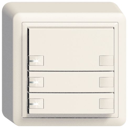 AP-Taster KNX 3-fach Edue ws