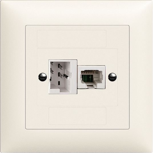 UP-Anschlussdose 1×TT,1×RJ45/u