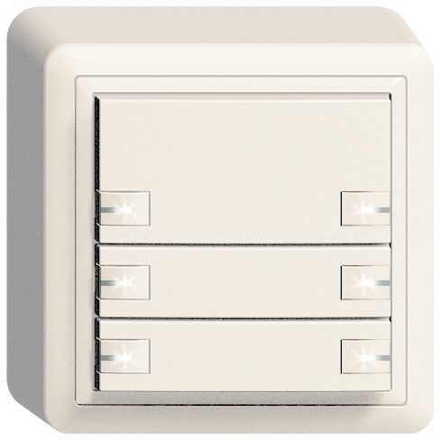 AP-Taster KNX 6-fach Edue ws