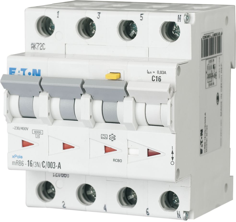 FI/LS-Schalter D ETN 6kA 16A