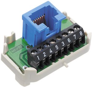 Einsatz 1×RJ45/u, 8polig DSL