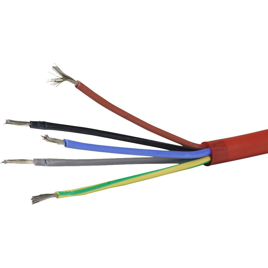 Kabel Silikon 5x1,5mm² 3LNPE