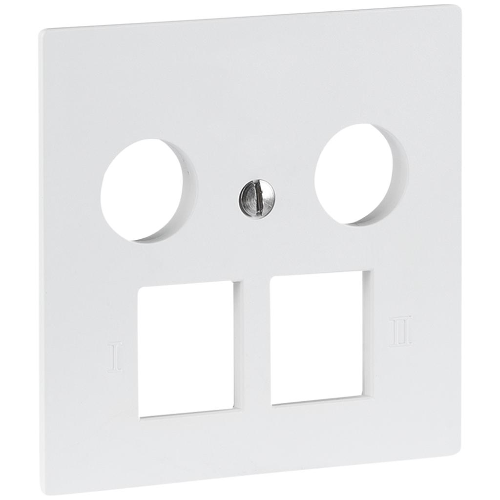 Frontplatte R&M MM 2×RJ45
