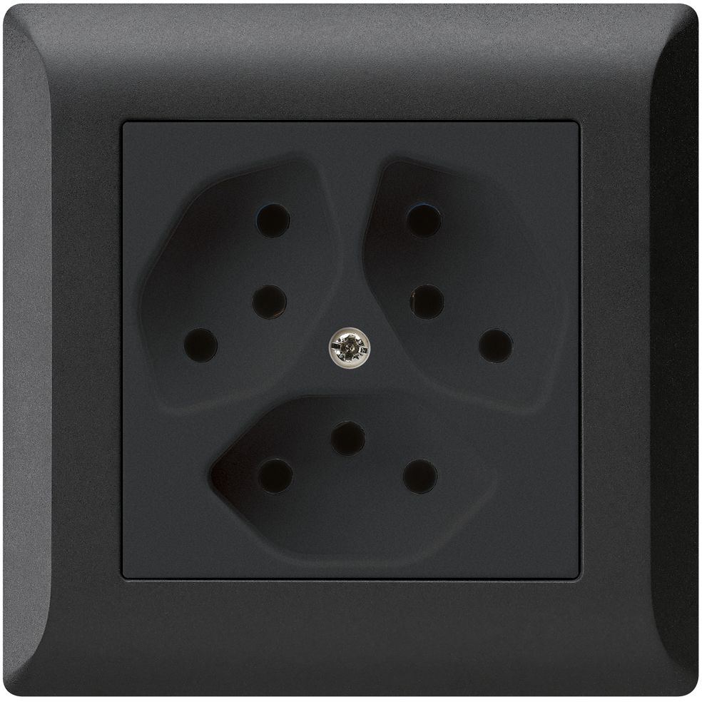 UP-Steckdose KLI 3×T13 sz