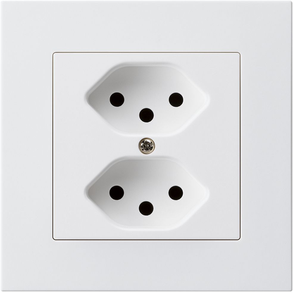 UP-Steckdose KPR 2×T13 ws,