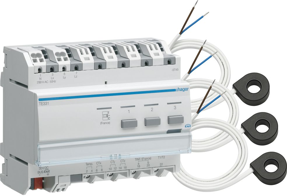 REG-KNX-Energiezähler 3Wandler