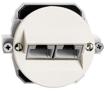 UP-Anschlussdose FH 2×RJ45 ws