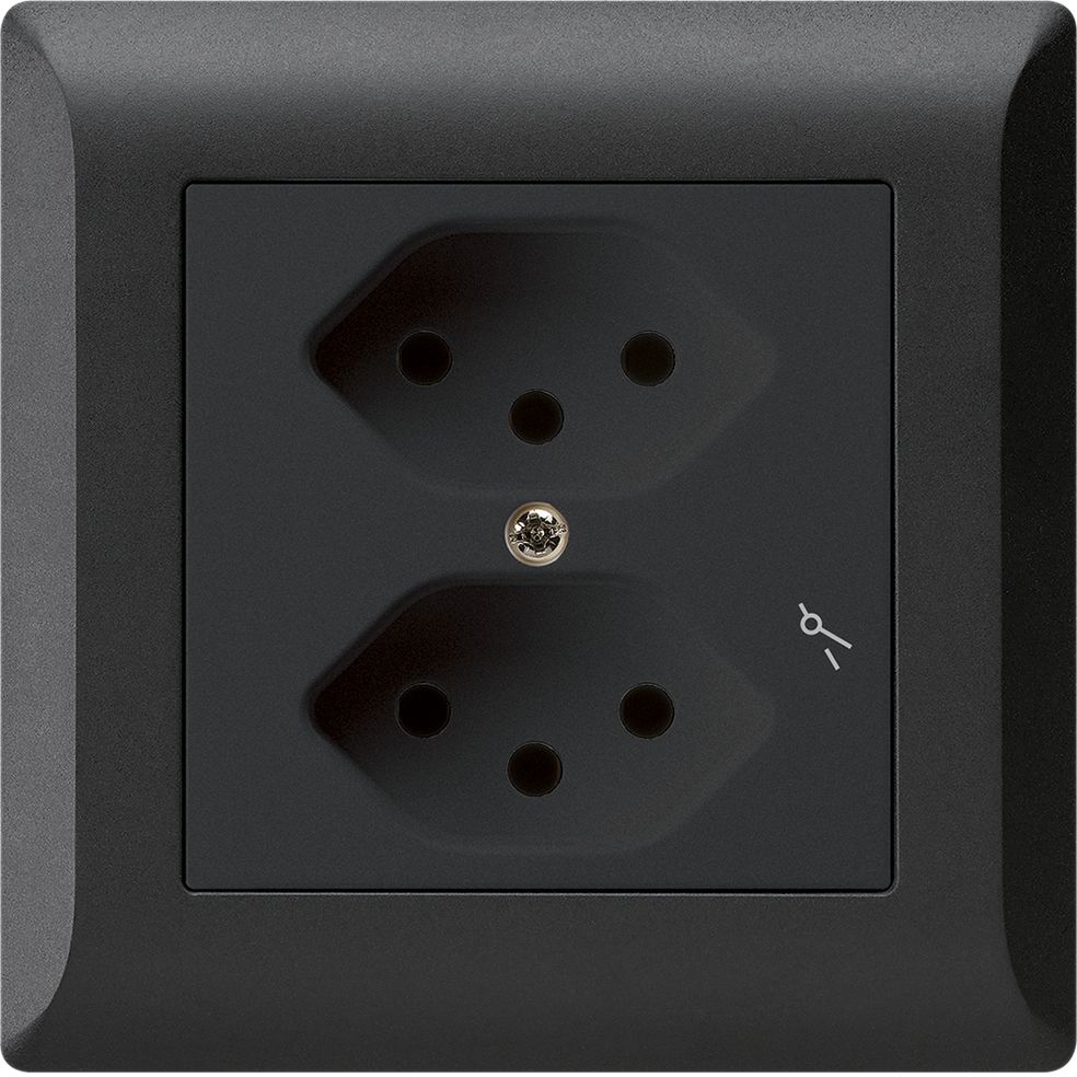UP-Steckdose KLI 2×T13/1 sz