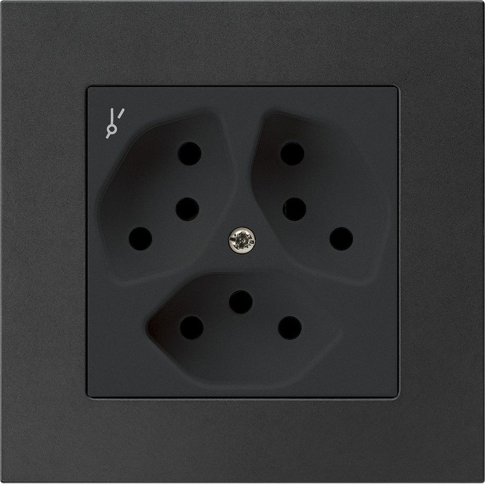 UP-Steckdose KPR 3×T13/1S sz