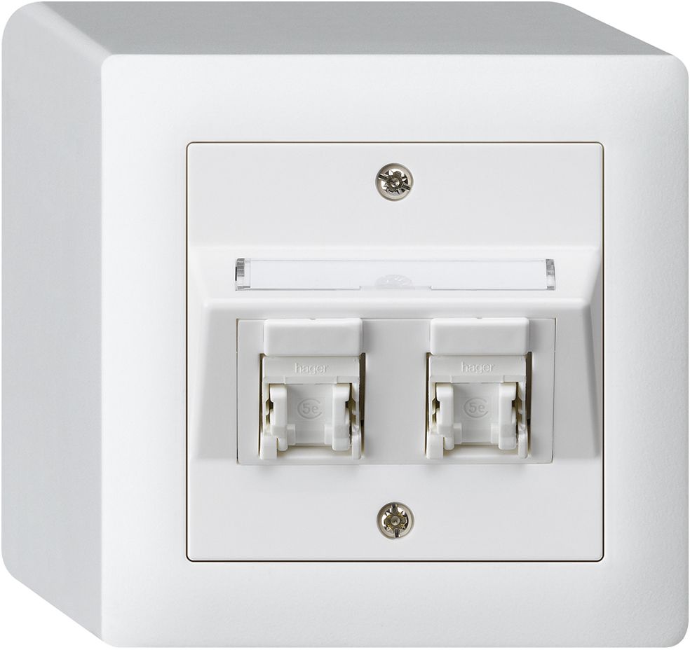 AP-Dose KAL Kat.5e 2RJ45/u ws