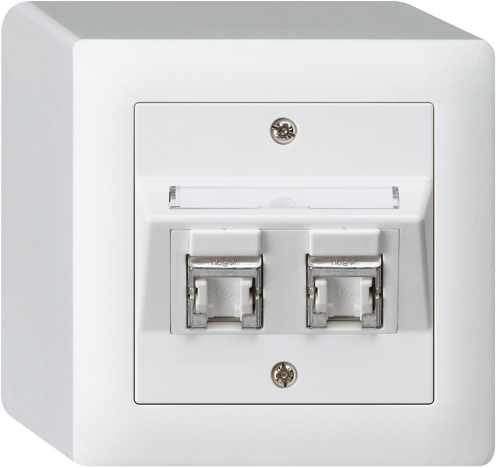 AP-Dose KAL Kat.6 2RJ45/s ws