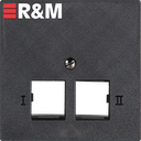 UP-Anschlussdose R&M 2×RJ45-