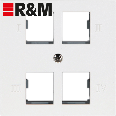 UP-Anschlussdose R&M 4×RJ45