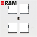 UP-Anschlussdose R&M 4×RJ45