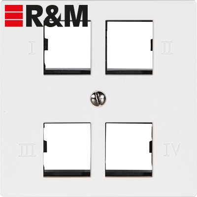 UP-Anschlussdose R&M 4×RJ45