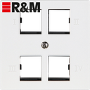 UP-Anschlussdose R&M 4×RJ45