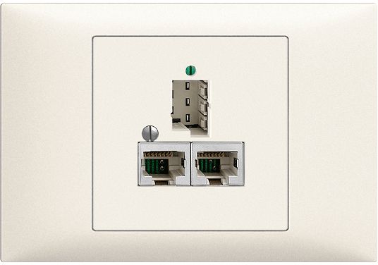 EB-Dose 1×T+T,2×RJ45/s 8P Edue