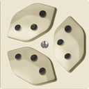 UP-Steckdose Edue 3×T13 cre