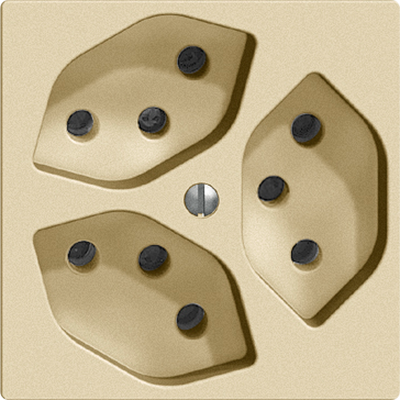 UP-Steckdose Edue 3×T13 sa
