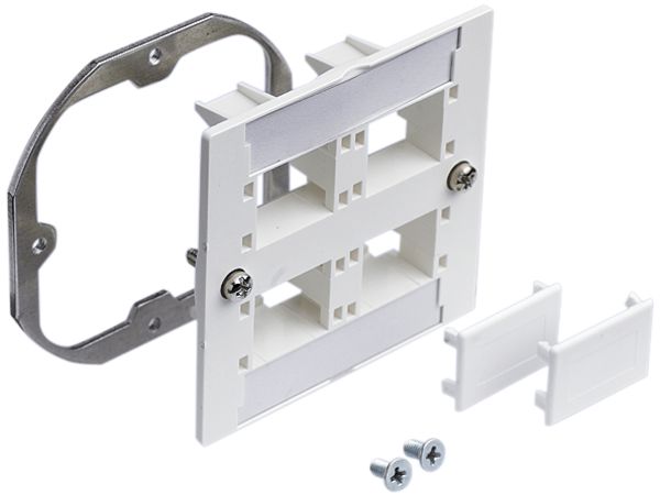 Frontplatte freenet 4×RJ45 ws