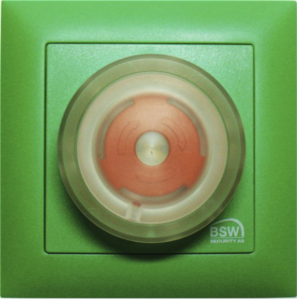 UP-Nottaster BSW gn, m.LED rt