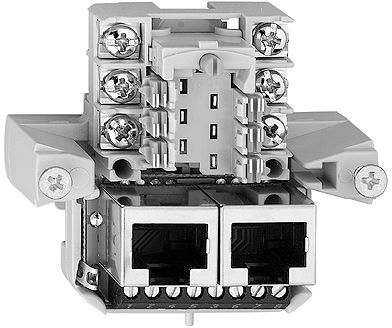 Dose 1×T+T,2×RJ45/s 8P FH R&M