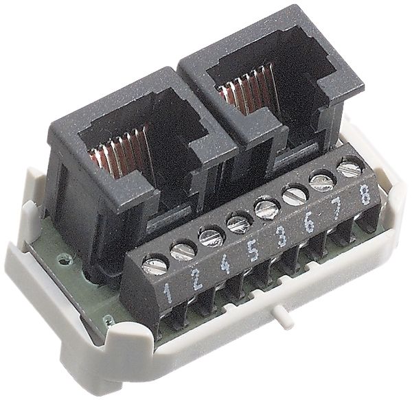 Einsatz ISDN R&M 2×RJ45/u 8P