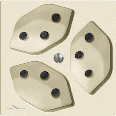 UP-Steckdose Edue 3×T13 1×S